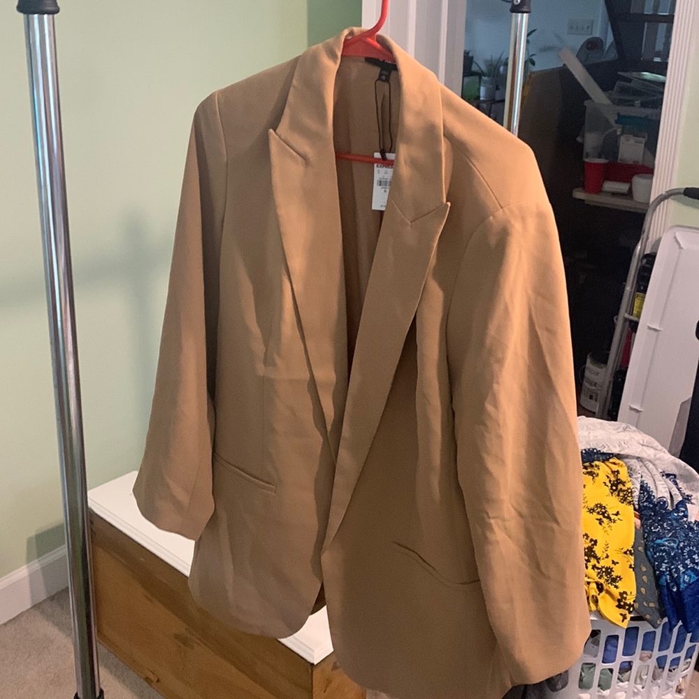 Taupe oversized blazer